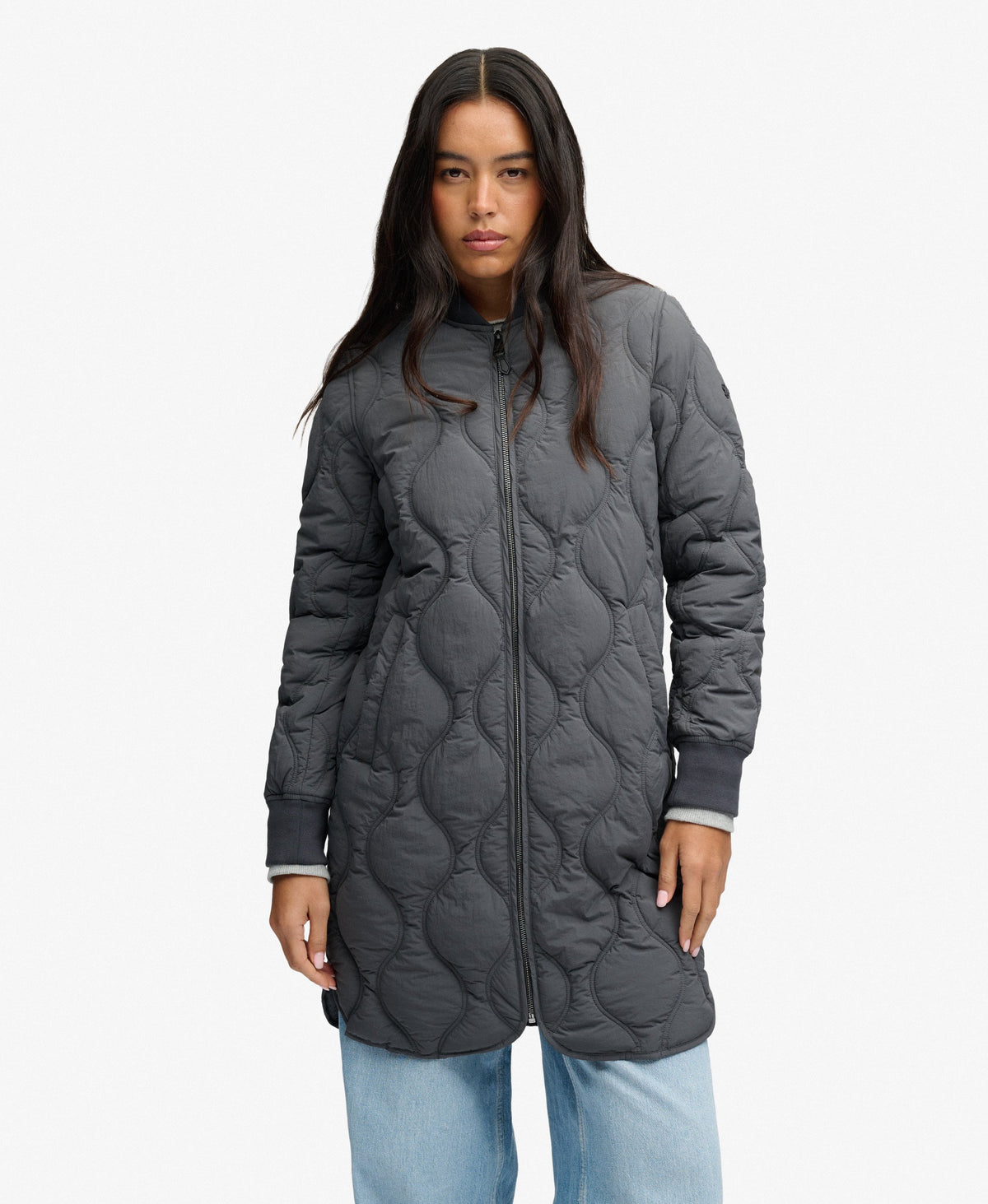 Longline Onion Quilt Liner Jacket