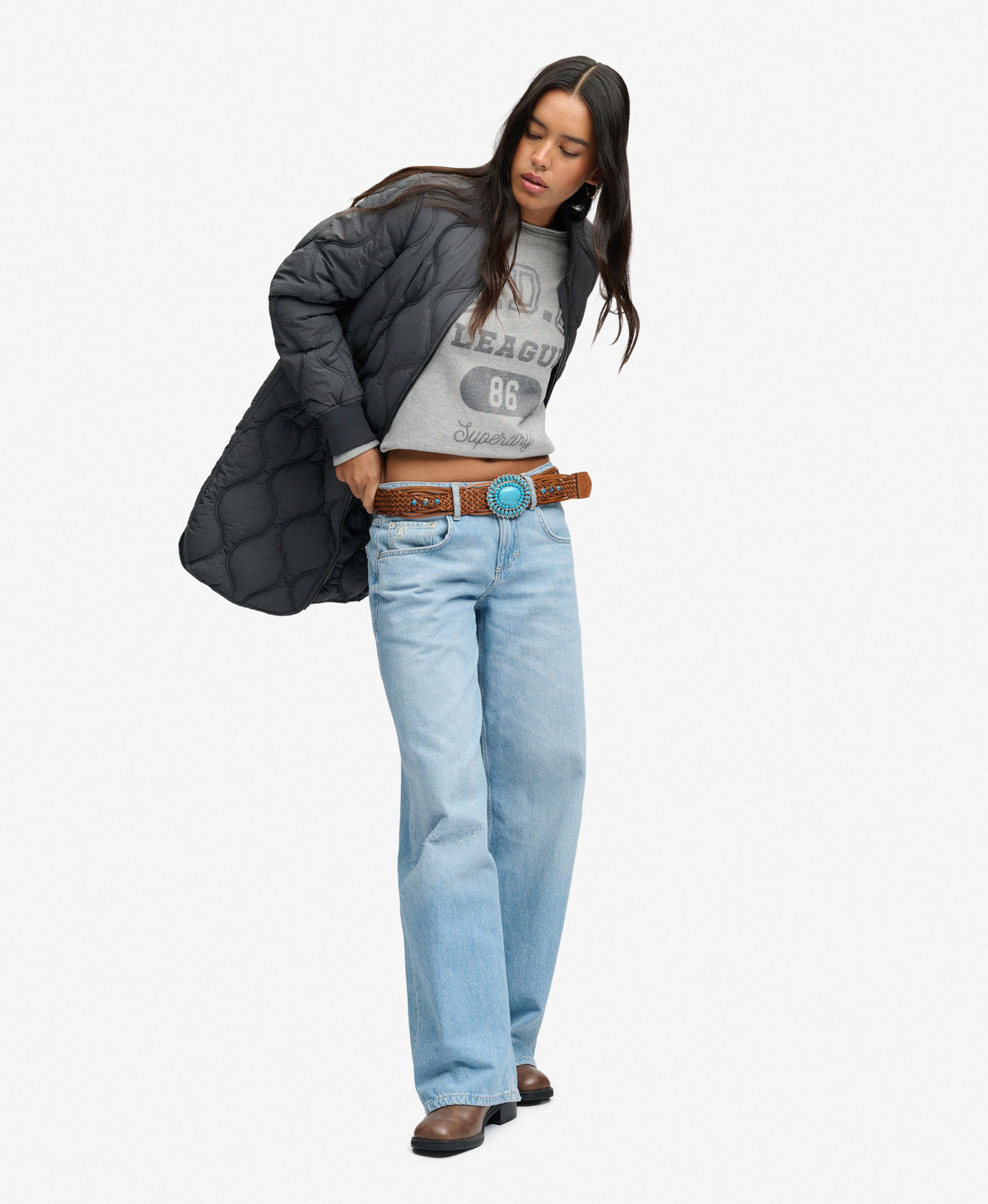 Longline Onion Quilt Liner Jacket