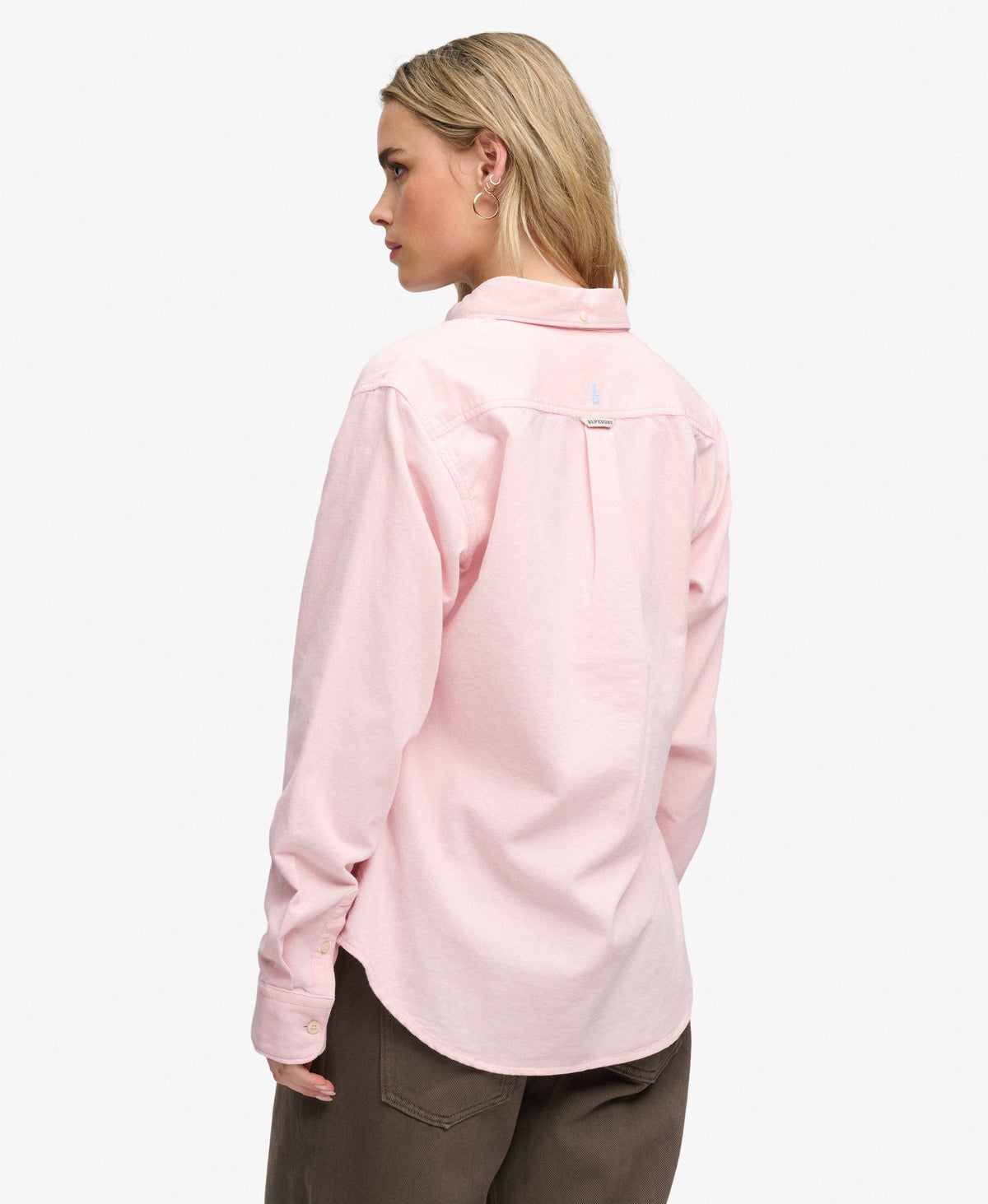 Needle Cord Button Down Long Sleeve Shirt
