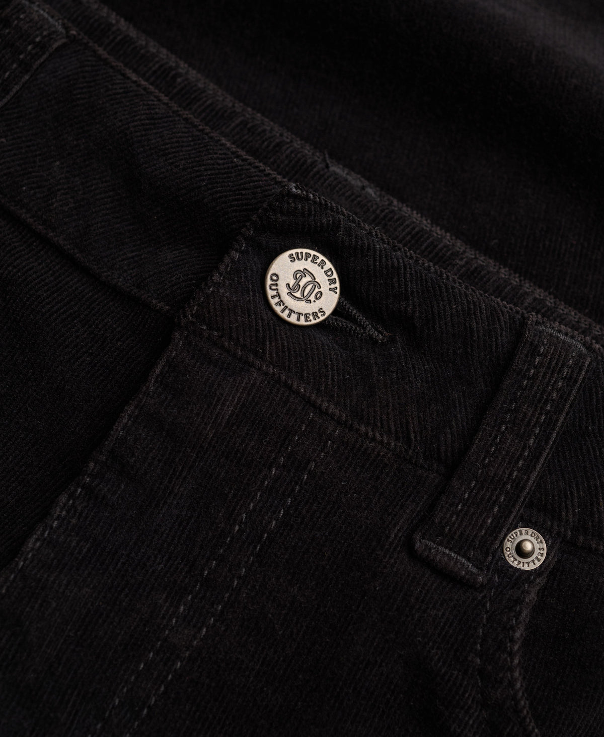 Mid Rise Baggy Corduroy Trousers