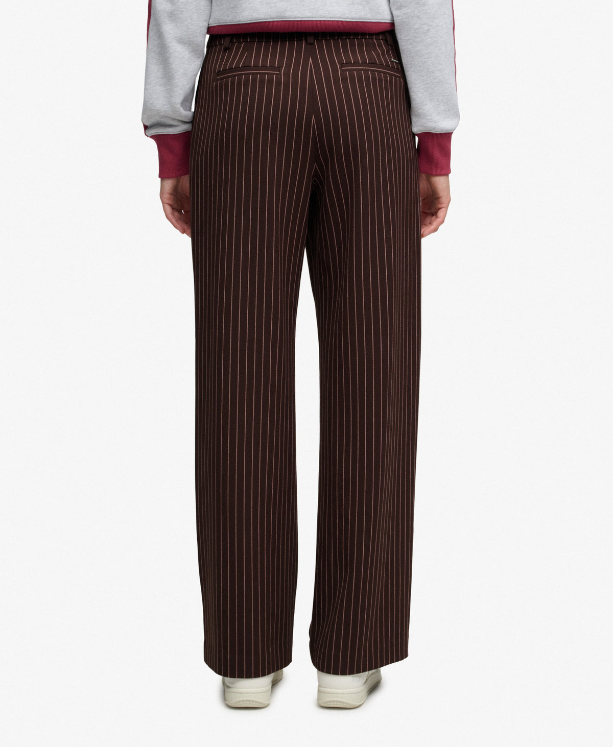 Mid Rise Pinstripe Trousers