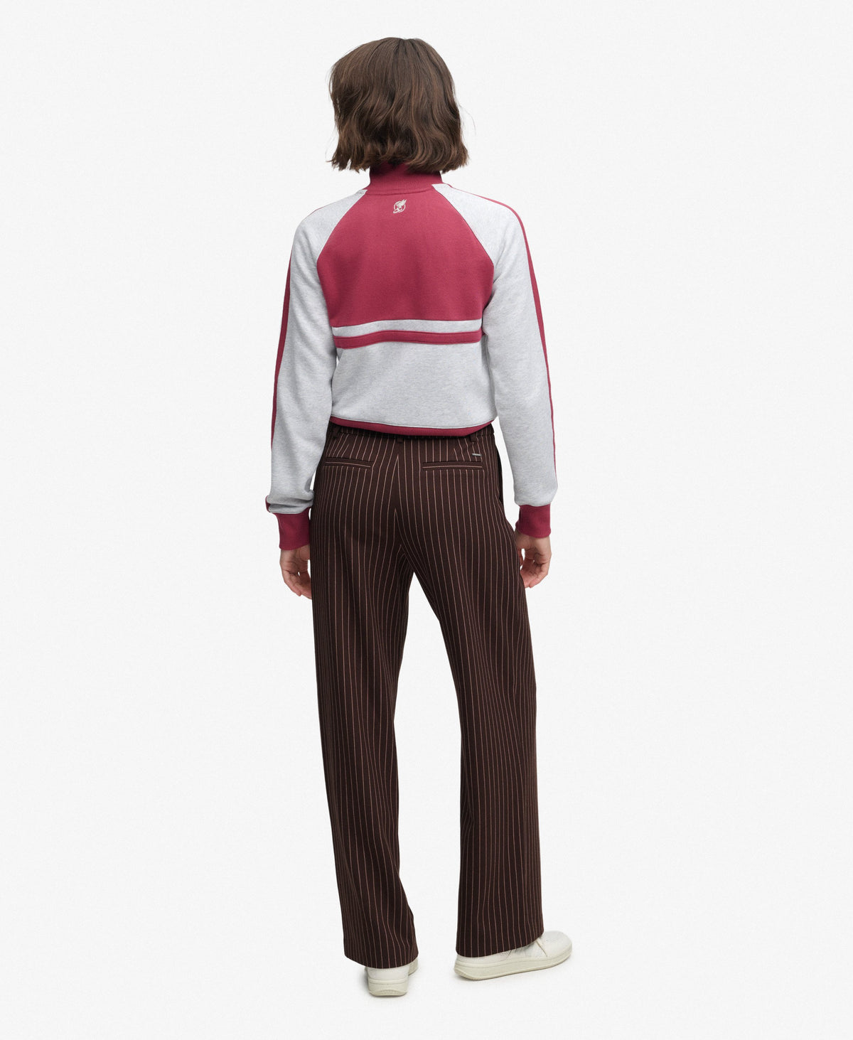 Mid Rise Pinstripe Trousers