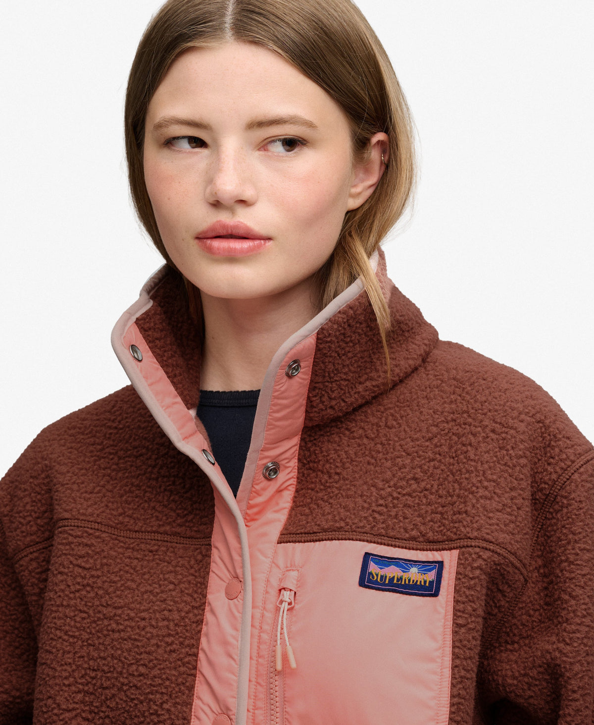 Colour Block Fleece Jacket