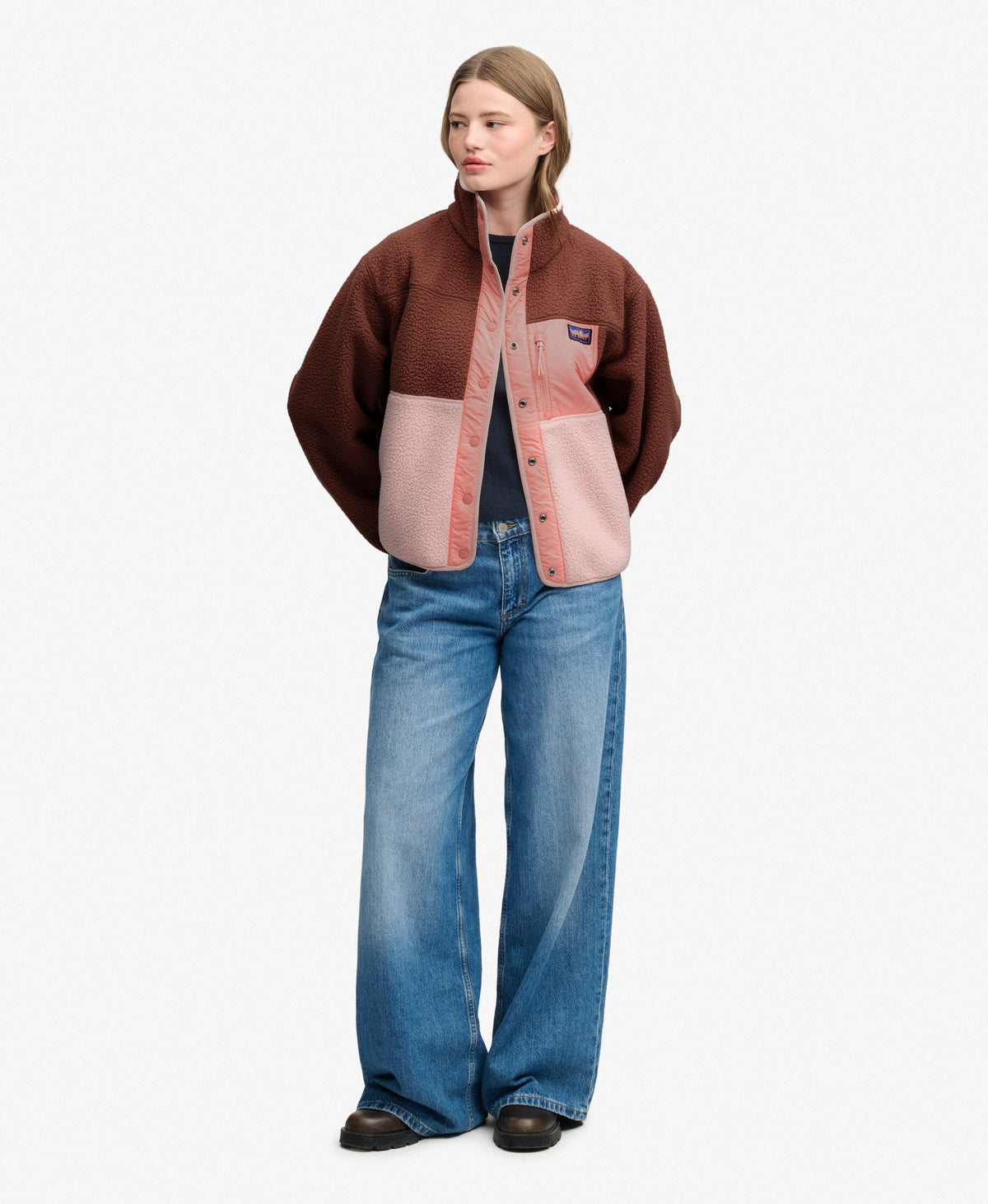 Colour Block Fleece Jacket