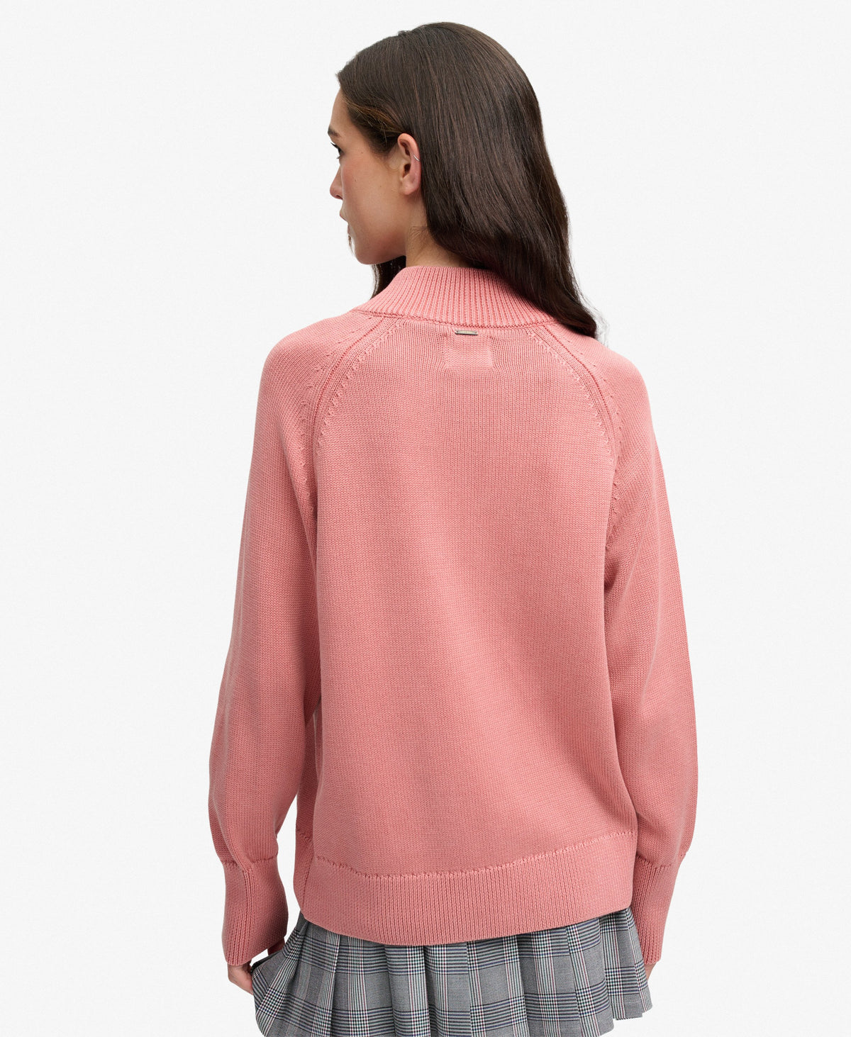 Washed Classic Half Zip Knit