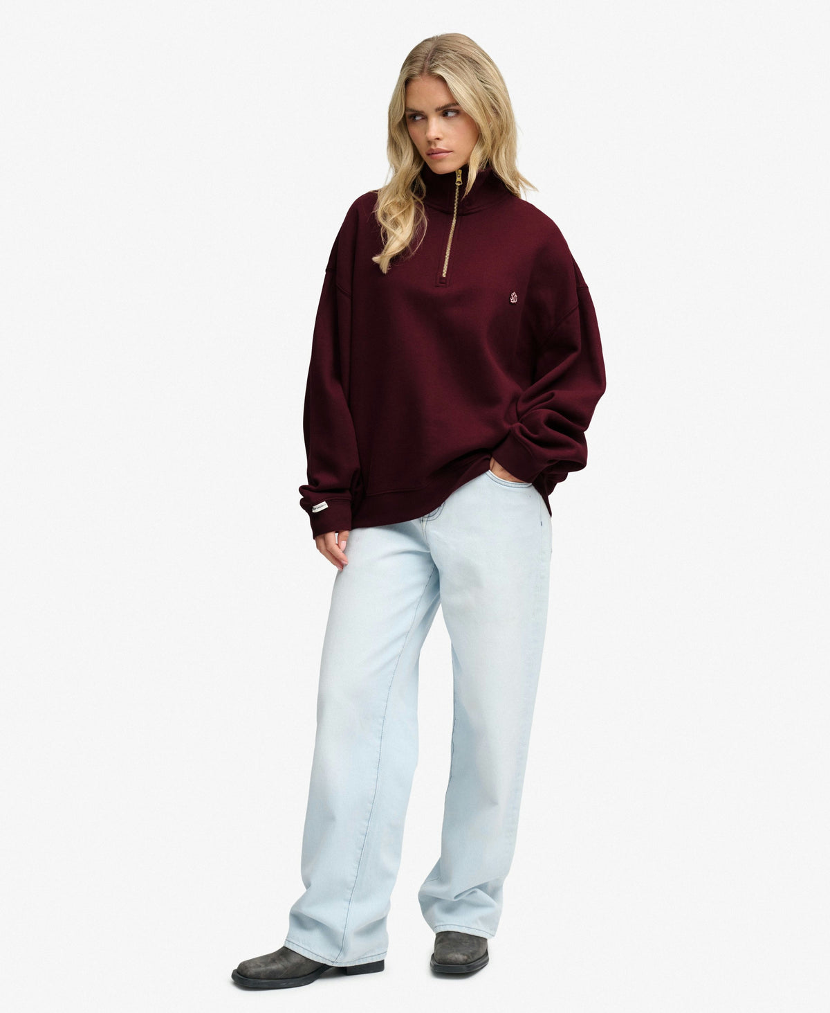 Monogram Half Zip Sweatshirt