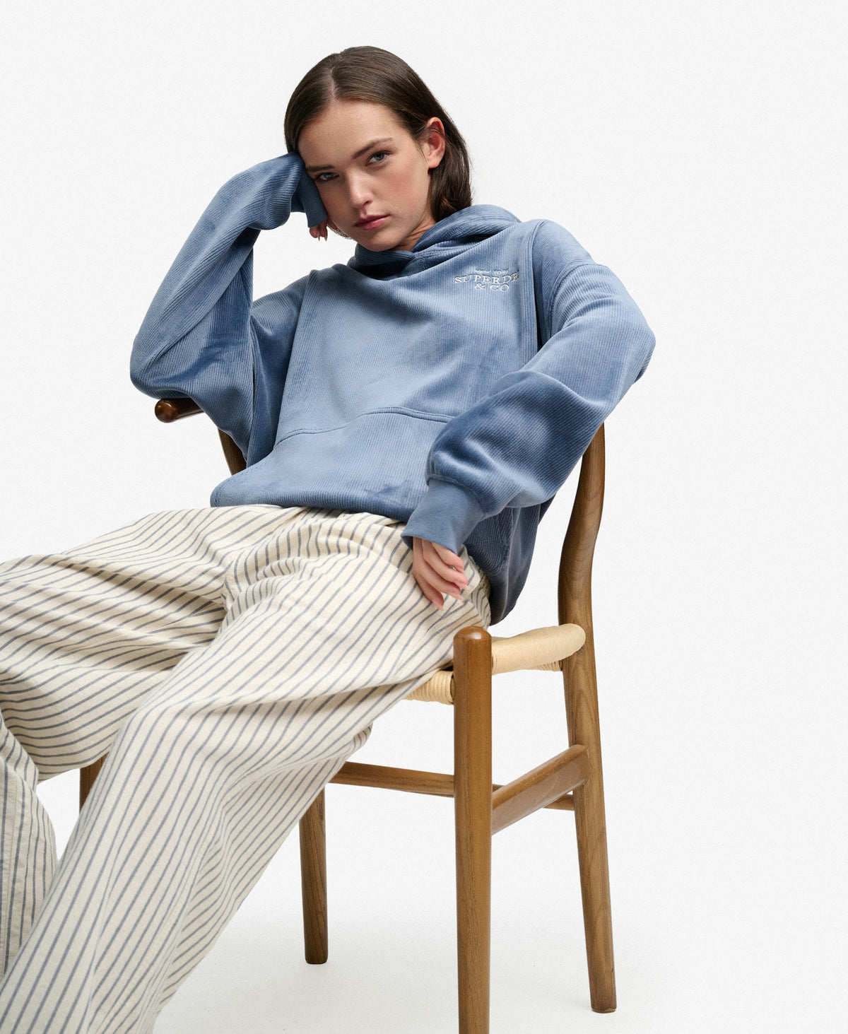 Drop Needle Velour Hoodie