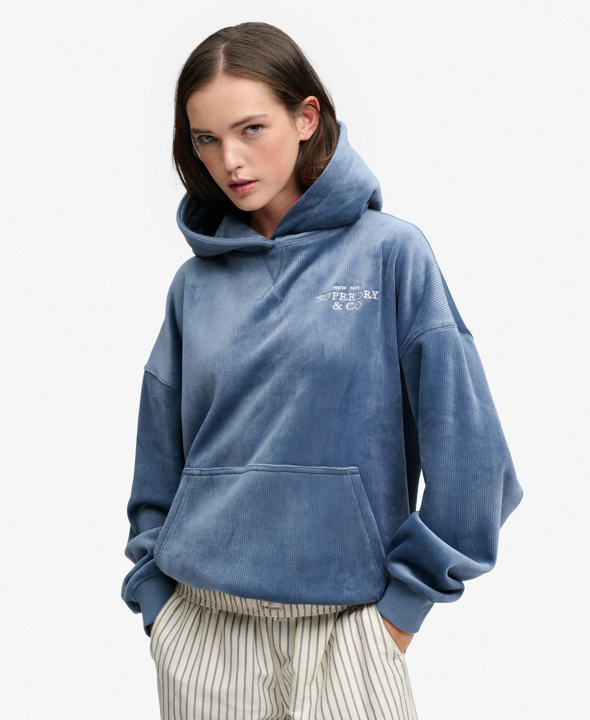 Drop Needle Velour Hoodie