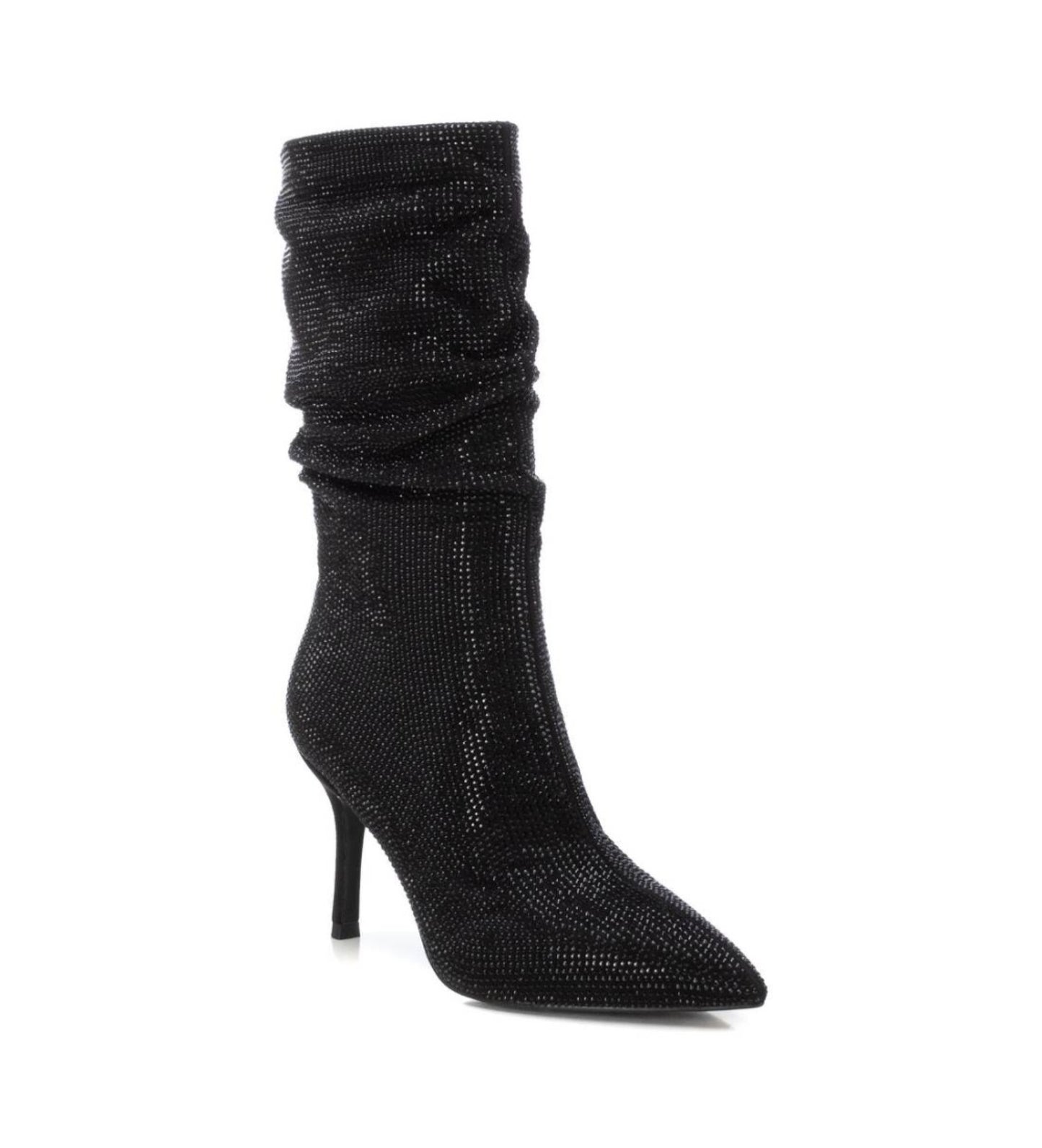 X.t.i 143023 black embellished boot